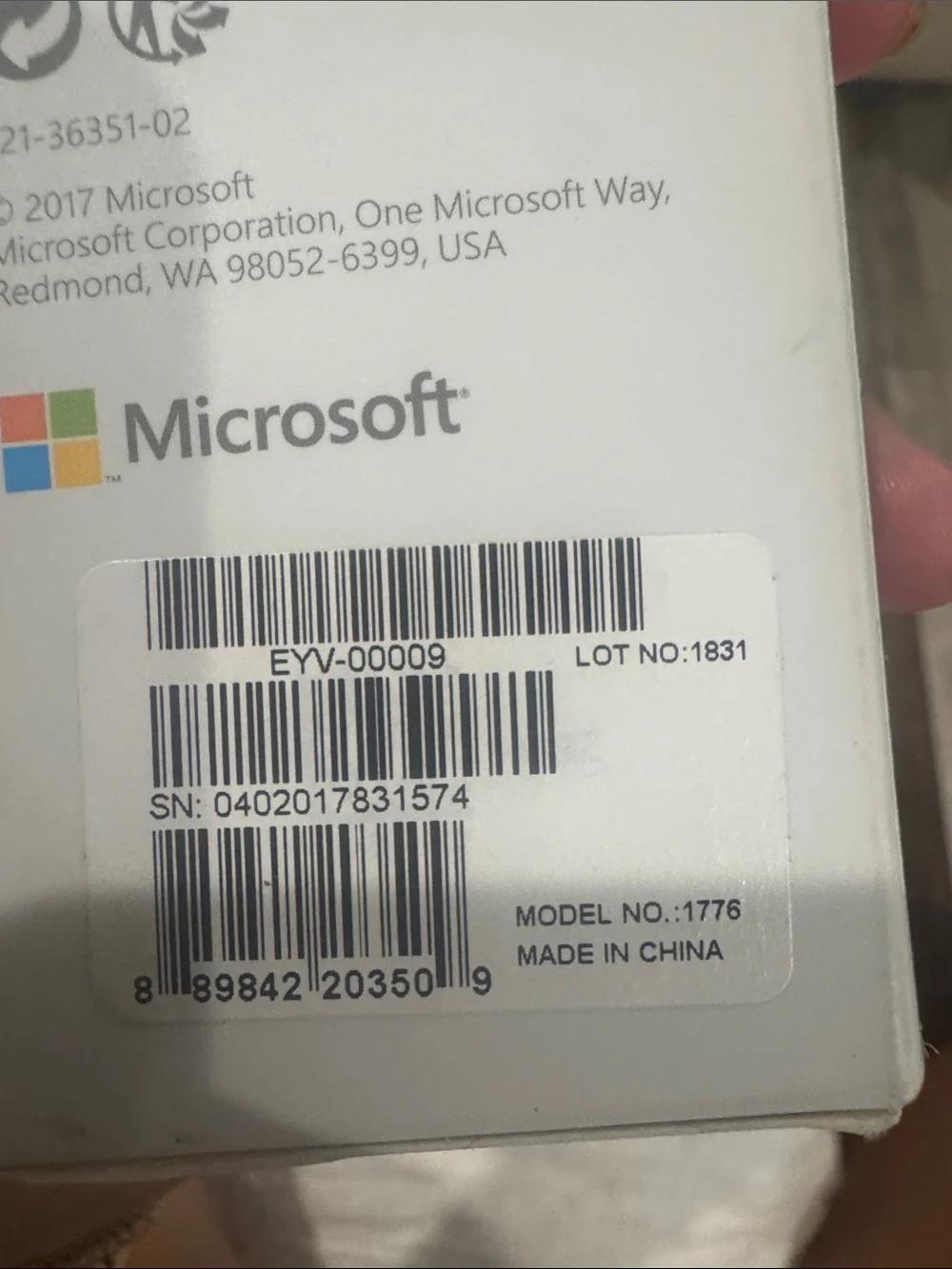 Microsoft Surface Pen (Model 1776) in Platinum